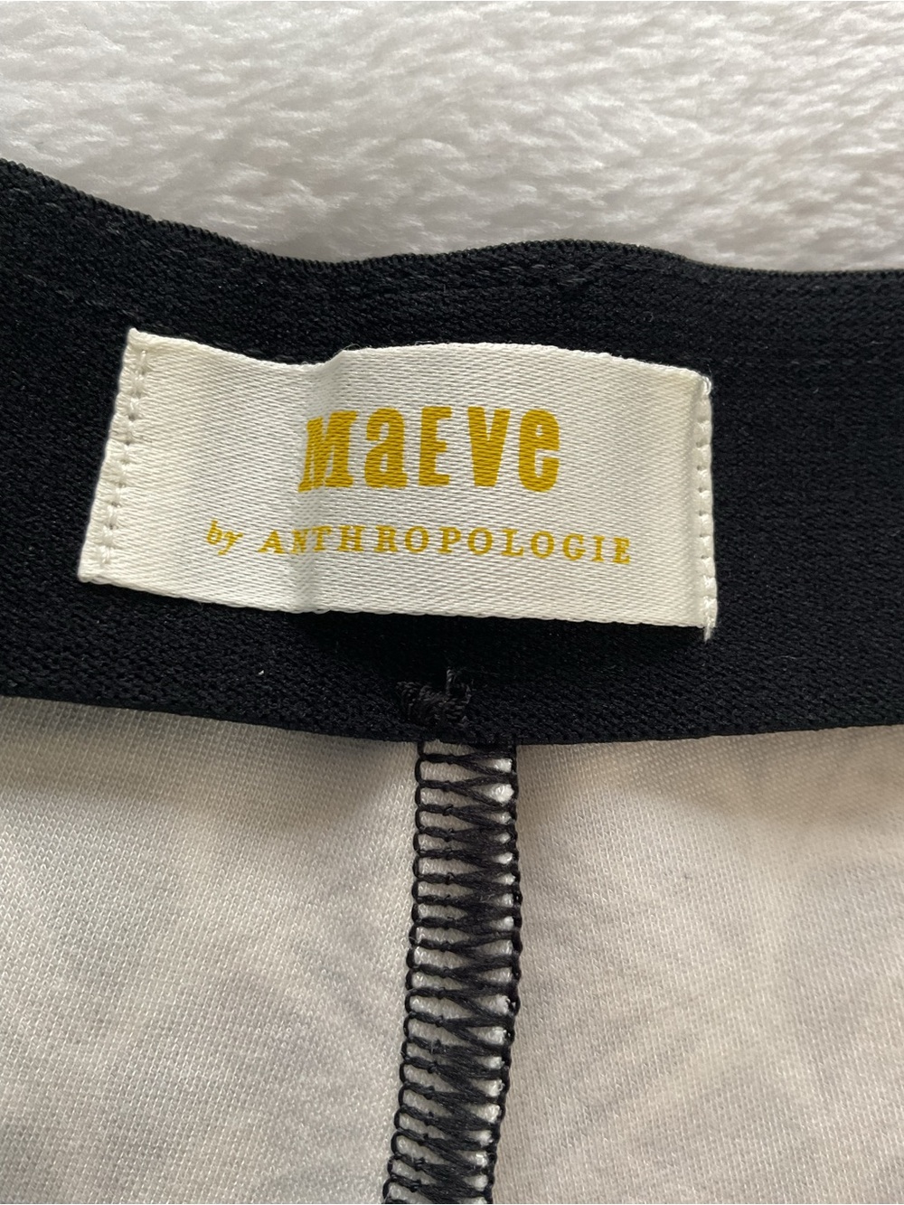 Maeve by Anthropologie The Margot Black White Geometric Wide Leg Pants L - Picture 5 of 12